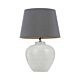 Selma 1 Light Table Lamp White / Grey - SELMA TL-WHGY