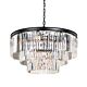 Serene 16 Light Three Levels Round Crystal Pendant - SERENE PE16-BK