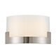 Solita 12 Watt Dimmable LED Wall Light Large Nickel / Tri-Colour - SOLITA WB35-NK