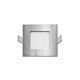 Stow 3 Watt Square LED Step Light Nickel / Cool White - Stow SQ-SL.850