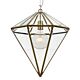 Talia 1 Light Pendant Large Antique Brass - TALIA PE45-AB