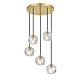 Zaha 5 Light 15W LED Pendant Antique Gold / Warm White - ZAHA PE05-AGCR