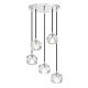 Zaha 5 Light 15W LED Pendant Chrome / Warm White - ZAHA PE05-CHCR