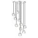 Zaha 10 Light 30W LED Pendant Chrome / Warm White - ZAHA PE10-CHCR