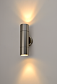 ROUND UP/DOWN WALL PILLAR LIGHT 316 S/STEEL (2132)