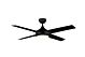 CEILING FAN WITH LED LIGHT BLK (MP1248-LED/BLK)