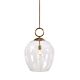 Calix 1 Light Pendant Aged Brass - 22127