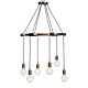 Milo 6 Light Chandelier Antique Brass - 22149