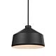 Holgate 1 Light Pendant Matt Black - 22179