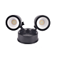 TWIN 2 x10W SECURITY SPOT LT 3CCT BLK - NO SENSOR VBLWL-400-4-CCT