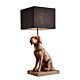 Thelma Wooden Dog Table Lamp Large Weather Barn - KITZAF10379