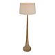 Lancia Turned Wood Floor Lamp Natural With Shade - KITZAF11196