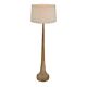 Lancia Turned Wood Floor Lamp Natural With Shade - KITZAF11196