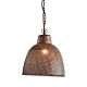 Riva Perforated Iron Dome Pendant Small Antique Copper - ZAF10105