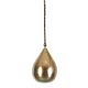 Aquarius Perforated Teardrop Pendant Small Nickel - ZAF10225NI