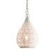 Aquarius Perforated Teardrop Pendant Small Matt White - ZAF10225WH