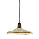 Zetland Enamelled Iron Dish Pendant Large Old White - ZAF10252WH