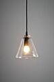 Cono 1 Light Glass Cone Pendant Clear - ZAF10340