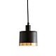 Montreux 1 Light Drum Pendant Small Black/Gold - ZAF10349