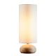 Pebble Turned Wood Table Lamp Small Natural - KITZAF10386