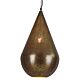 Aquarius Perforated Teardrop Pendant Large Nickel - ZAF11098NI