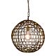 Mondrian 1 Light Pendant Large Antique Brass - ZAF11224