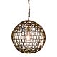 Mondrian 1 Light Pendant Large Antique Brass - ZAF11224