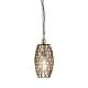 Dali 1 Light Pendant Small Antique Brass - ZAF11225