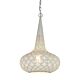 Triton Perforated Conical Pendant White - ZAF11237