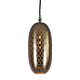 Anaconda Perforated Tall Oblong Pendant Nickel - ZAF11248