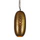 Anaconda Perforated Tall Oblong Pendant Brass - ZAF11250