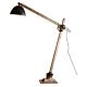 Archie 1 Light Floor Lamp Natural / Black - ZAF12070