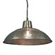 Riva 1 Light Perforated Iron Dish Pendant Zinc - ZAF12083