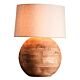 Boule Turned Wood Ball Table Lamp Large Natural - KITZAF14115