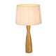 Sarangi Turned Wood Table Lamp Natural - ZAF14166A